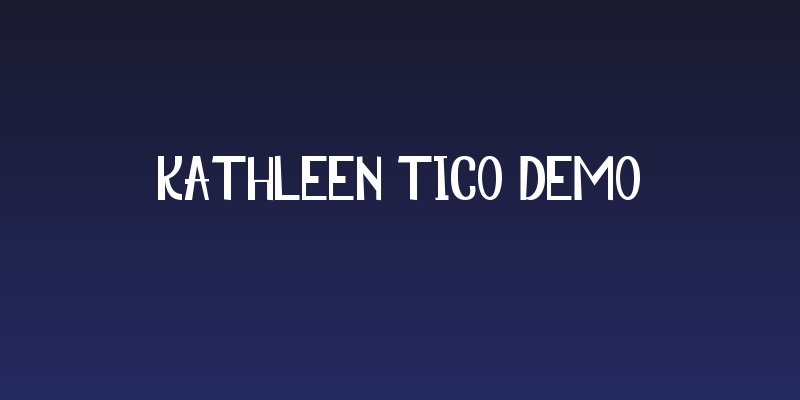 Kathleen Tico Demo Social Header