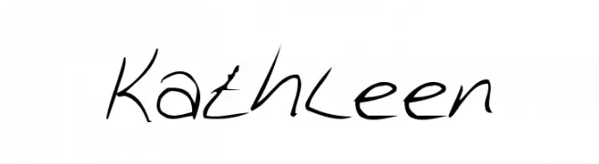 Kathleen  フリーフォントのダウンロード