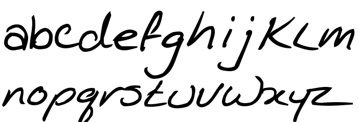 KathleenBold Font LOWERCASE