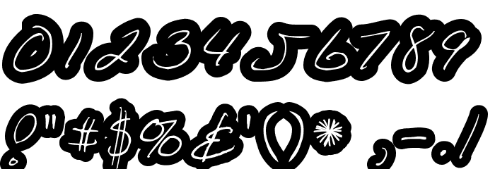 KathleenInline Font OTHER CHARS
