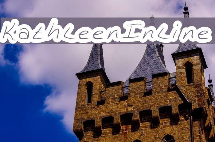 KathleenInline Font examples