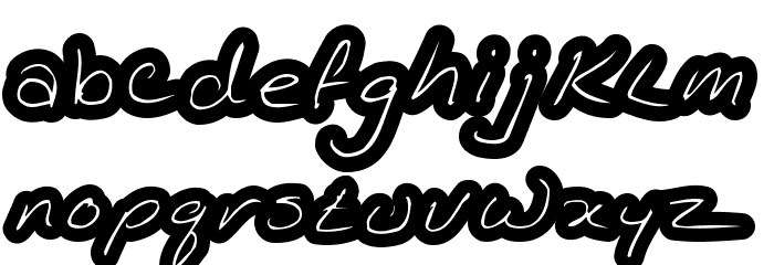 KathleenInline Font LOWERCASE