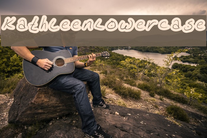KathleenLowercase Font examples