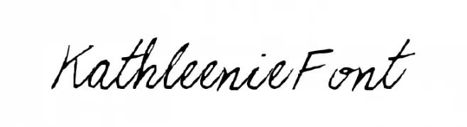 KathleenieFont  Frei Schriftart Herunterladen