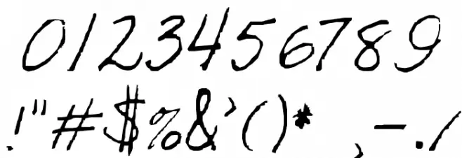 KathleenieFont フォント その他の文字