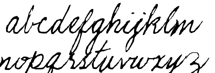 KathleenieFont Caratteri MINUSCOLO