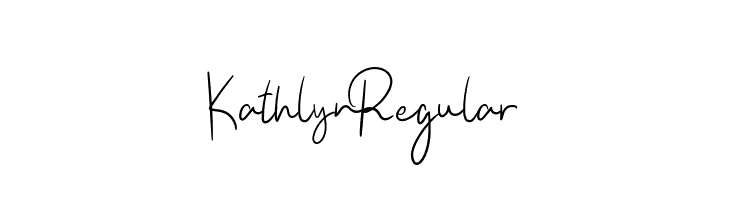 Kathlyn Regular  font caratteri gratis