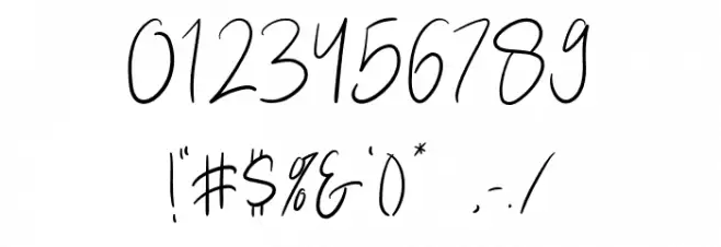 Kathlyn Regular Font OTHER CHARS