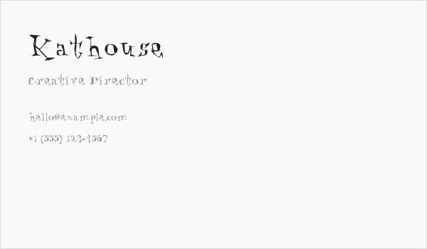 Kathouse Business Card