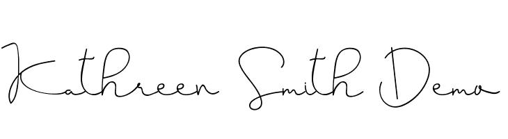 Kathreen Smith Demo  Frei Schriftart Herunterladen