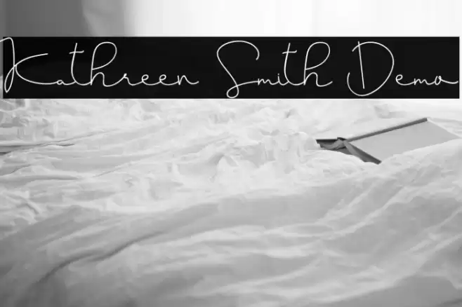 Kathreen Smith Demo Font examples