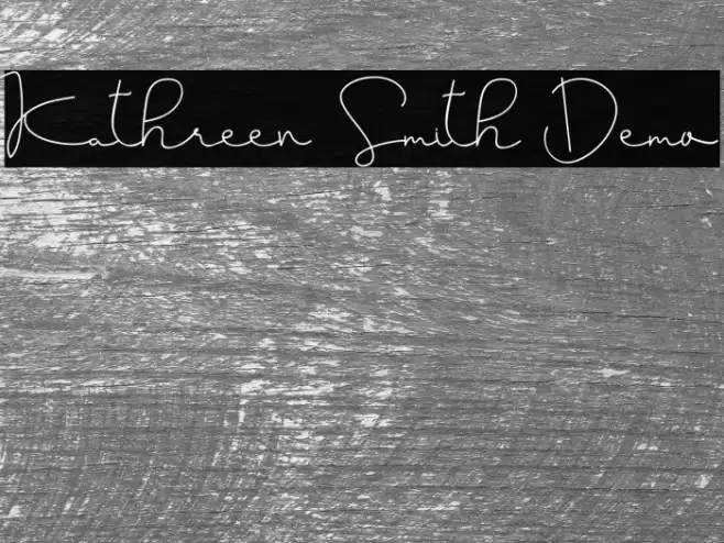 Kathreen Smith Demo Font examples