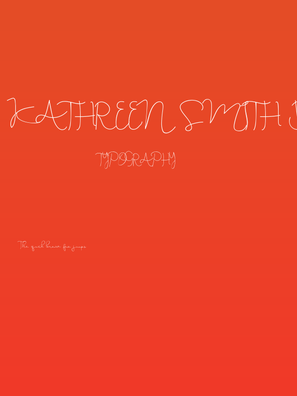 Kathreen Smith Demo Poster