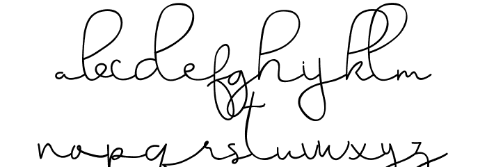 Kathreen Smith Demo Font LOWERCASE
