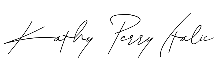 Kathy Perry Italic  フリーフォントのダウンロード