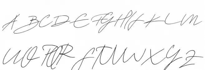 Kathy Perry Italic 字体 大写