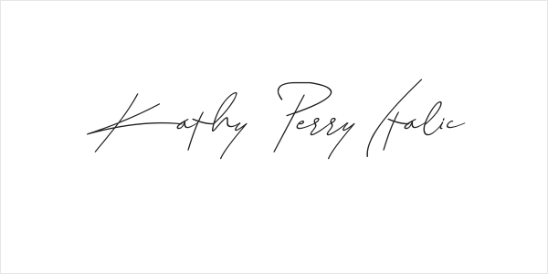 Kathy Perry Italic Logo
