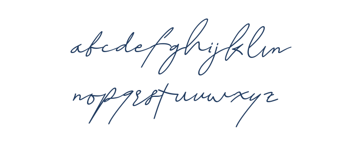 Kathy Perry Italic Lowercase