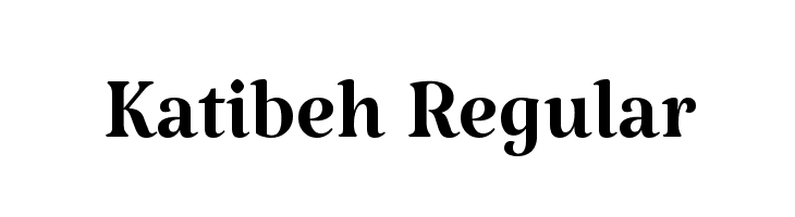 Katibeh Regular  नि: शुल्क फ़ॉन्ट्स डाउनलोड