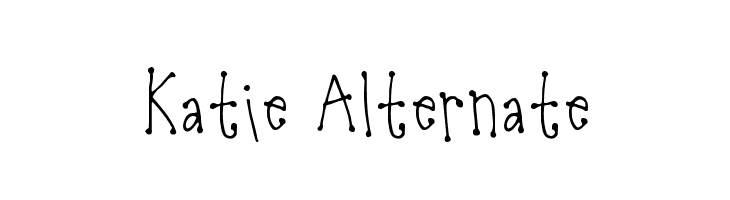 Katie Alternate  नि: शुल्क फ़ॉन्ट्स डाउनलोड