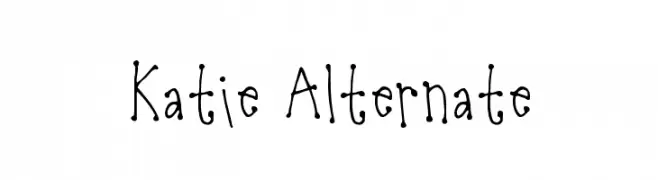 Katie Alternate  नि: शुल्क फ़ॉन्ट्स डाउनलोड