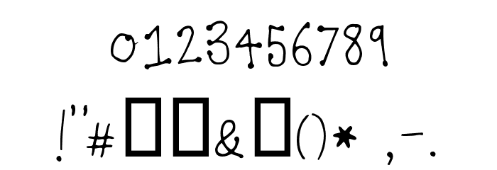 Katie Alternate Font OTHER CHARS
