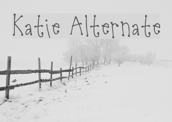 Katie Alternate Font examples