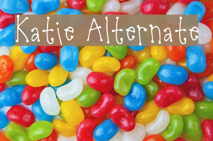 Katie Alternate Font examples