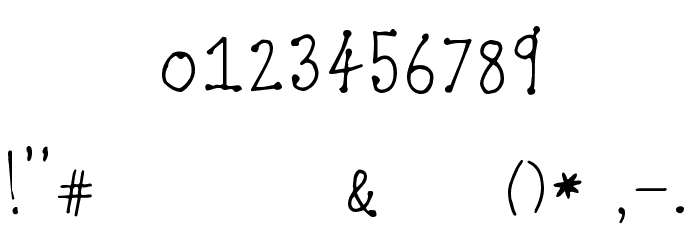 Katie Normal Font OTHER CHARS