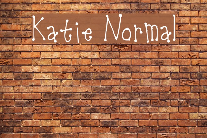 Katie Normal Font examples