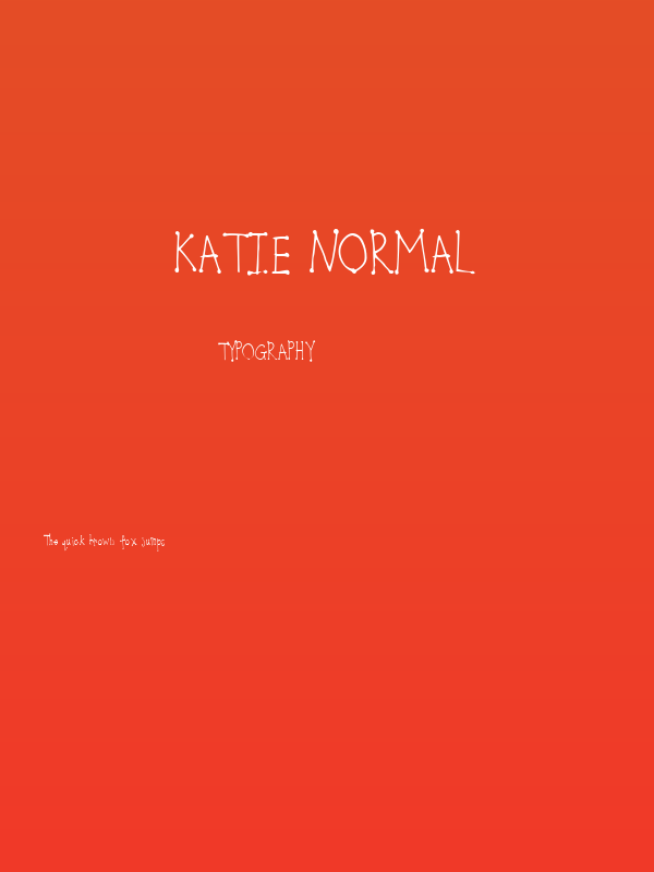 Katie Normal Poster