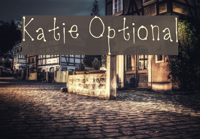 Katie Optional Font examples