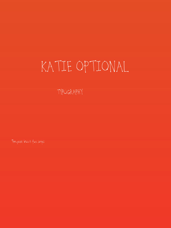 Katie Optional Poster