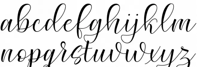 KatieFindlayScript Schriftart Kleinbuchstaben