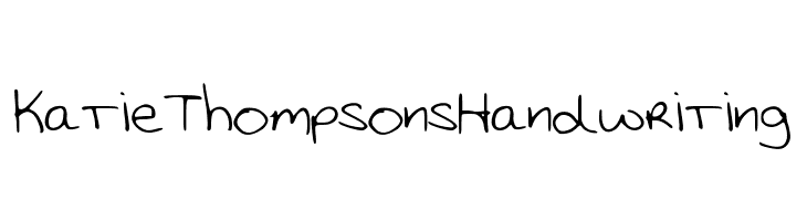 KatieThompsonsHandwriting  Frei Schriftart Herunterladen