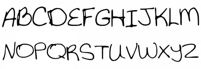 KatieThompsonsHandwriting Schriftart Groß