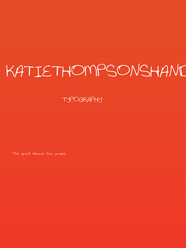 KatieThompsonsHandwriting Poster