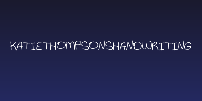 KatieThompsonsHandwriting Social Header