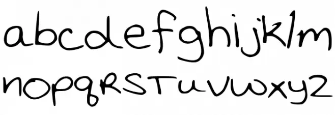 KatieThompsonsHandwriting Fuentes MINÚSCULAS