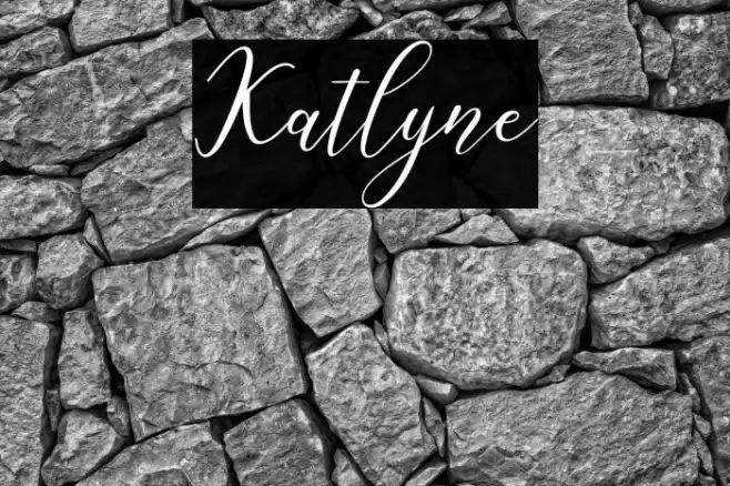 Katlyne Font examples
