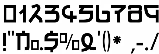 Kato Font OTHER CHARS