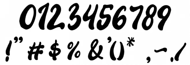 Katracy Font OTHER CHARS