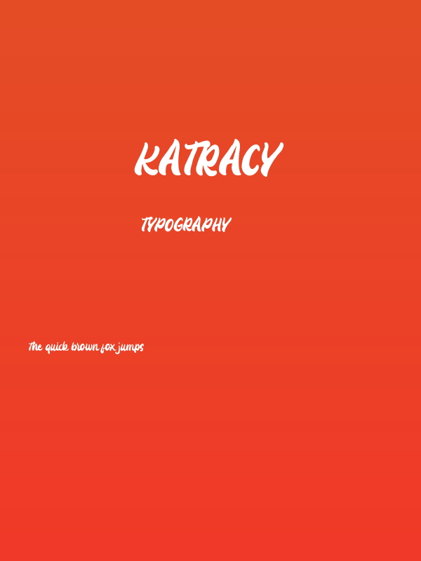 Katracy Poster