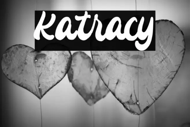 Katracy Font examples