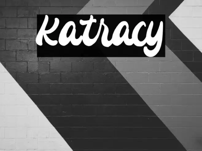 Katracy Font examples