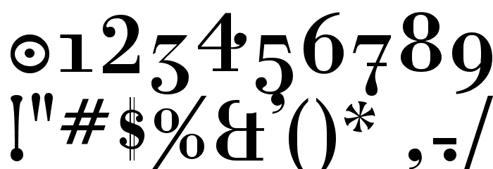 Katrina-Normal Font OTHER CHARS