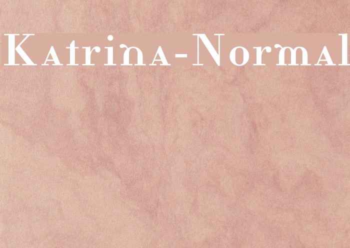 Katrina-Normal Font examples