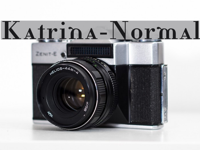 Katrina-Normal Font examples