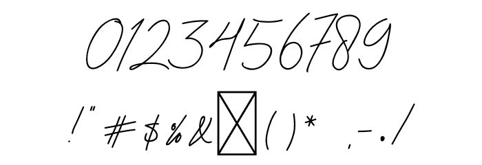Katrina Signature Font OTHER CHARS