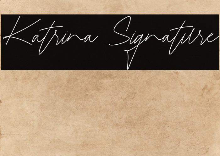 Katrina Signature Example 2